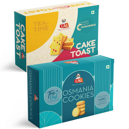 Lal Sweets Cake Toast 300g and Osmania Biscuit 400g